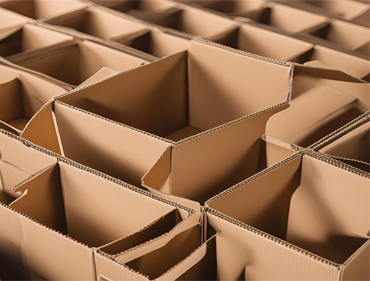 3 Ply Corrugated Boxes Manufacturing in Chennai – Factory with machines, workers, and stacks of 3 ply boxes